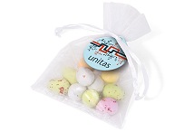 Bags of speckled eggs sweets