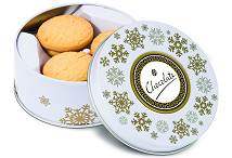 Shortbread Biscuits All Butter Snowflake Winter Theme Treat Tin