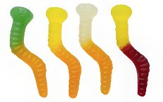 Gummy worm sweets