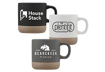 Logo printed ceramic mugs