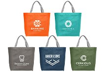 Recycled plastic tote shopper bags