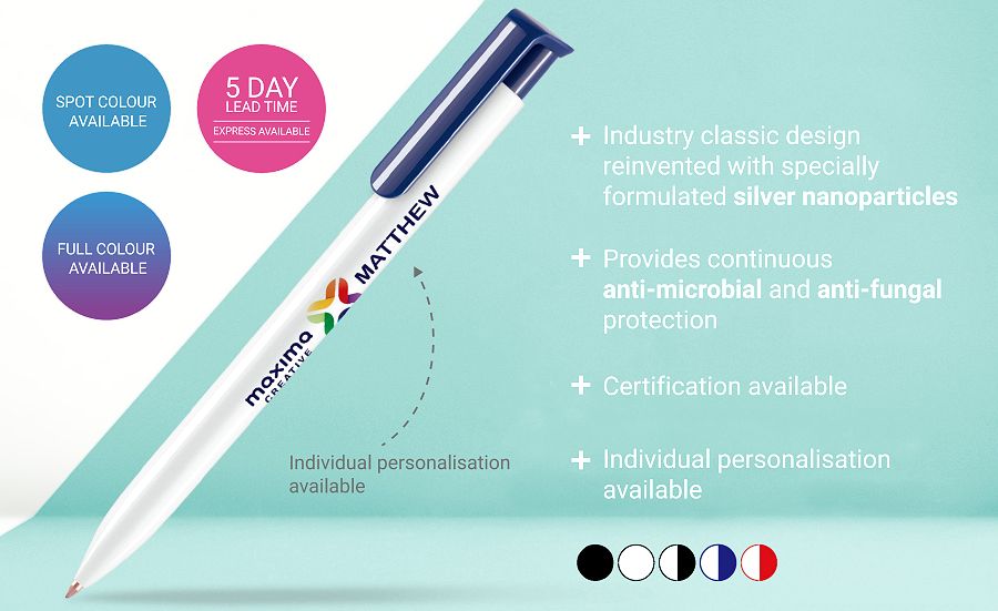 Anti-microbial Branded Pen details