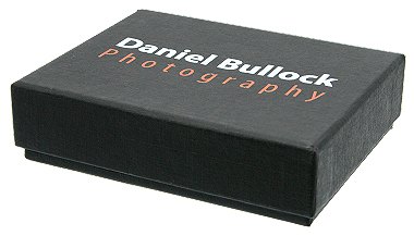 Black Cardboard Presentation Box with closed printed lid
