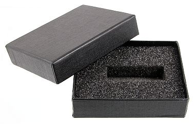 Black Cardboard Presentation Box Empty