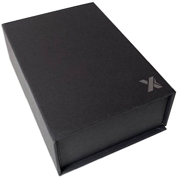 Black logo printed gift box