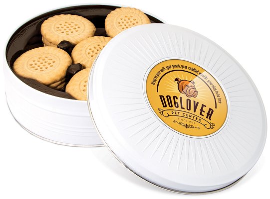 Logo Printed Tins of Shortbread Biscuits - Sunray Share Tin