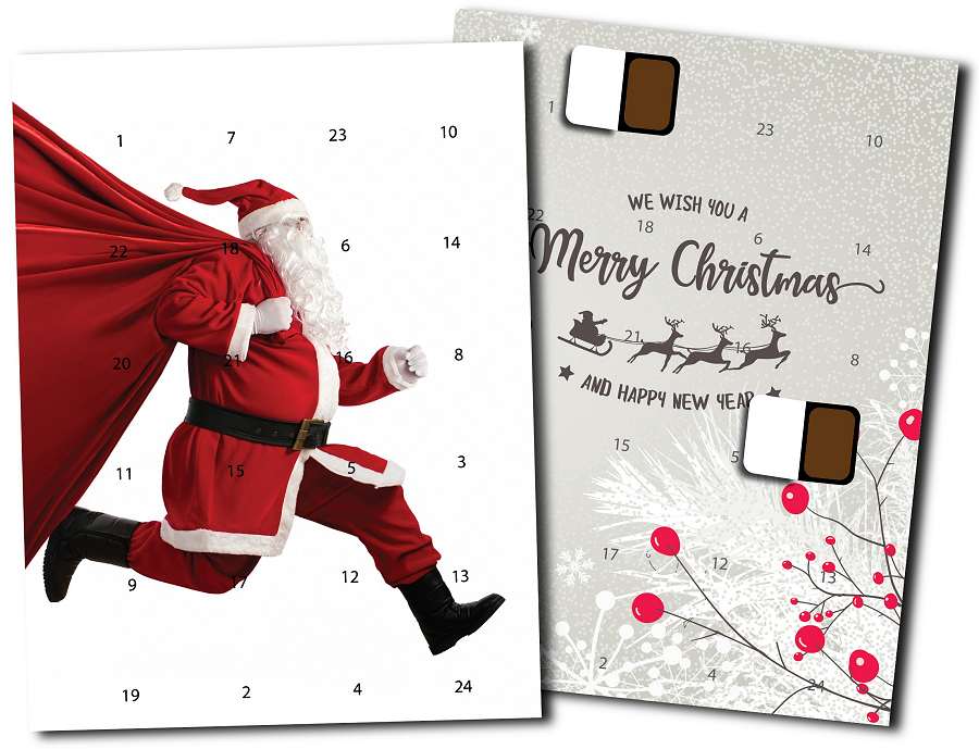 Corporate Advent Calendar with Chocolates Wall Mounted
