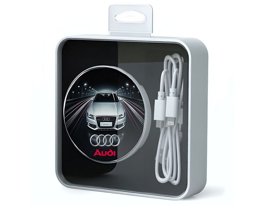 Disk Power Bank branded with Mercedes