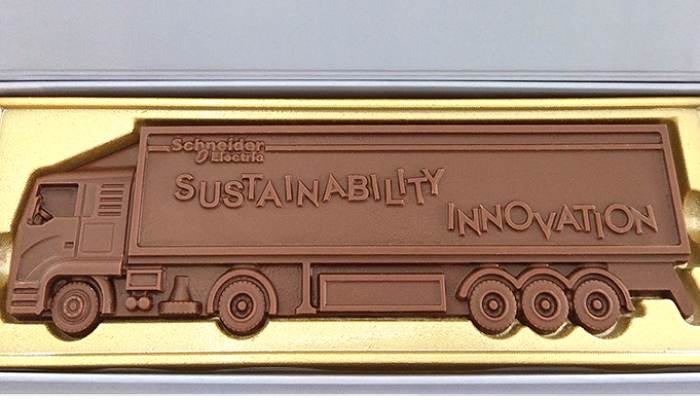 Large Custom Chocolate Lorry Corporate Gift detail