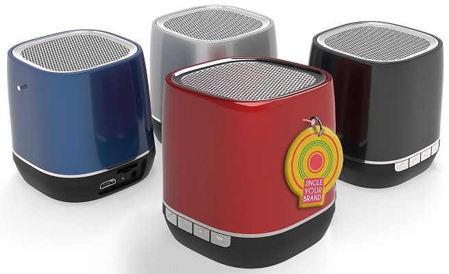 Logo Bluetooth Speakers with your Jingle for Audio Branding