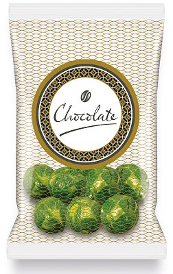 Promotional Chocolate Sprouts Printed Label Flow Bag