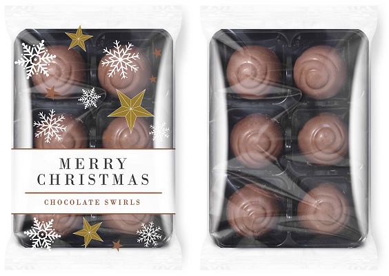 Promotional Christmas Chocolate Swirls