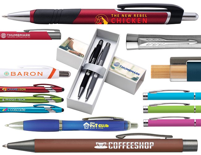 Logo branded pens