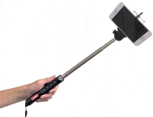 Partly extended Selfie Stick