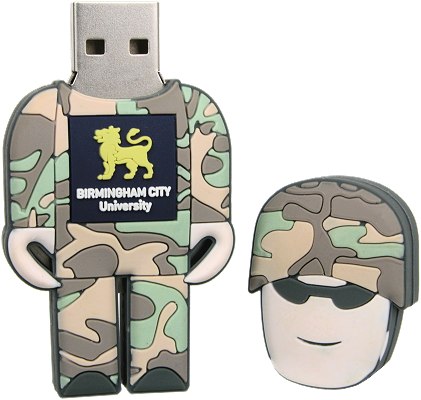 Soldier USB Stick opened