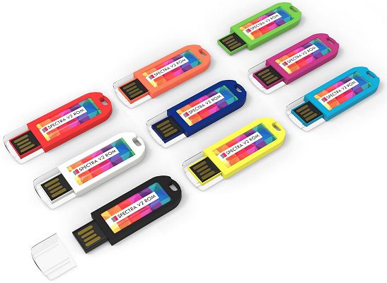 Spectra V2 ROM Dome Decal Read Only USB Sticks nine body colours
