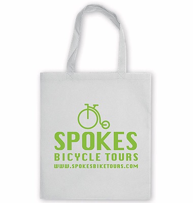 Tote Bag Promotional Giveaway white colour fabric single colour print