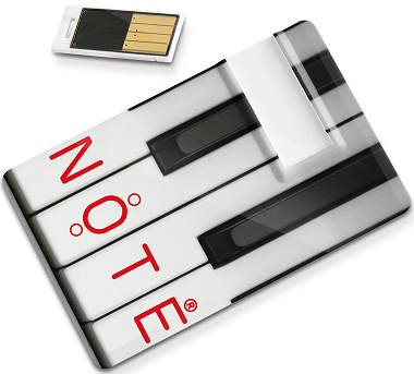 USB Flash Business Card Piano key design.
