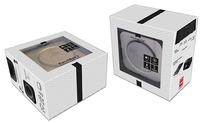 Xoopar Punchbox Bluetooth Speaker Power Bank gift box packaging